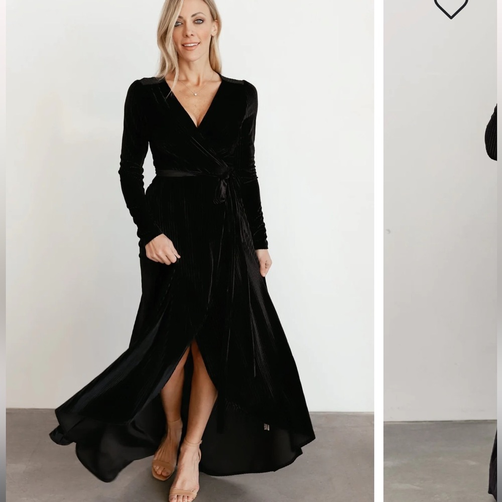 Baltic Born Velvet Wrap Dress